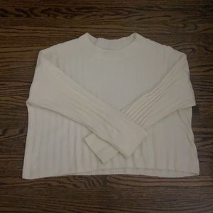 Cropped American Eagle white sweater